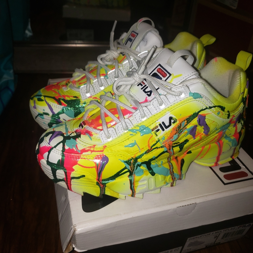 Fila sneakers (painted)